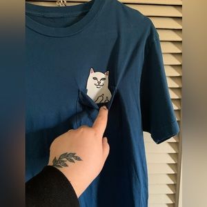 RipNDip cat pocket tee